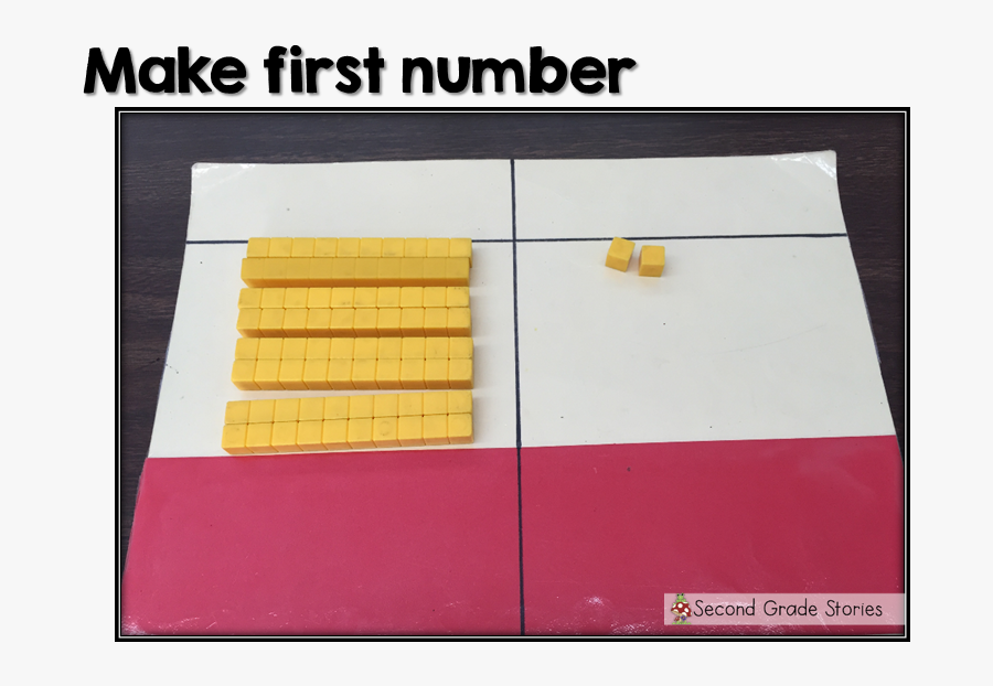 Then Use Number Cards To Show The Second Number In - Wood, Transparent Clipart