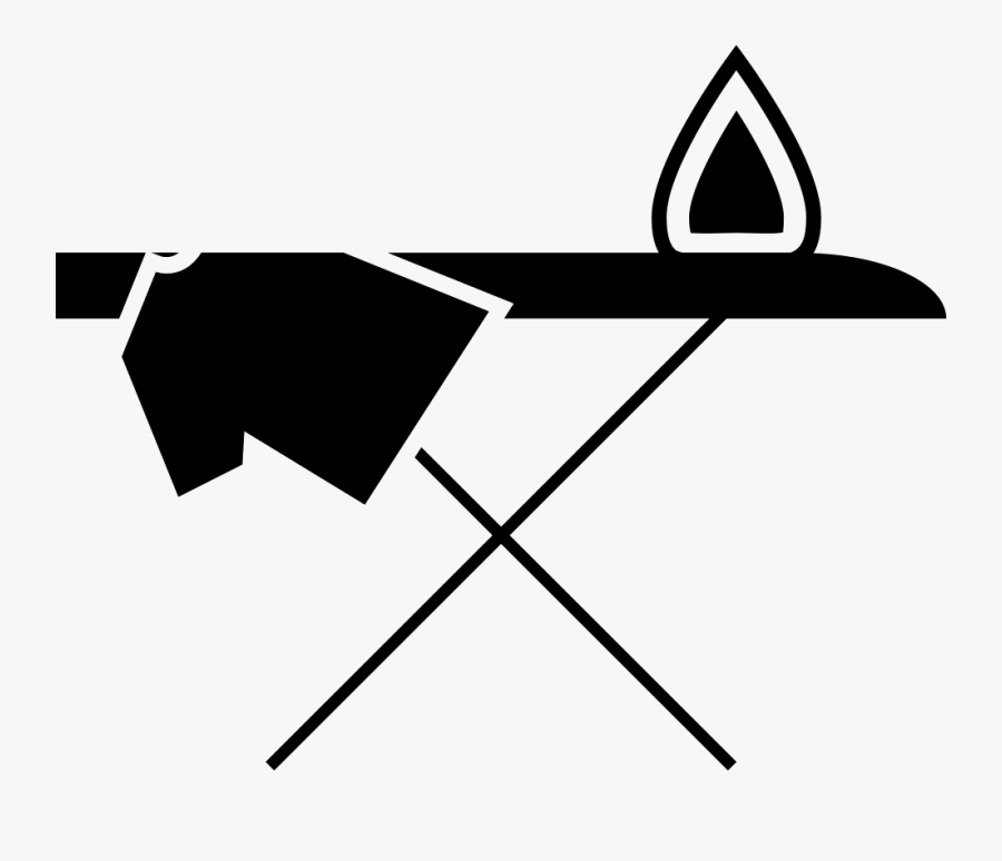 Iron And Ironing Board Icon, Transparent Clipart