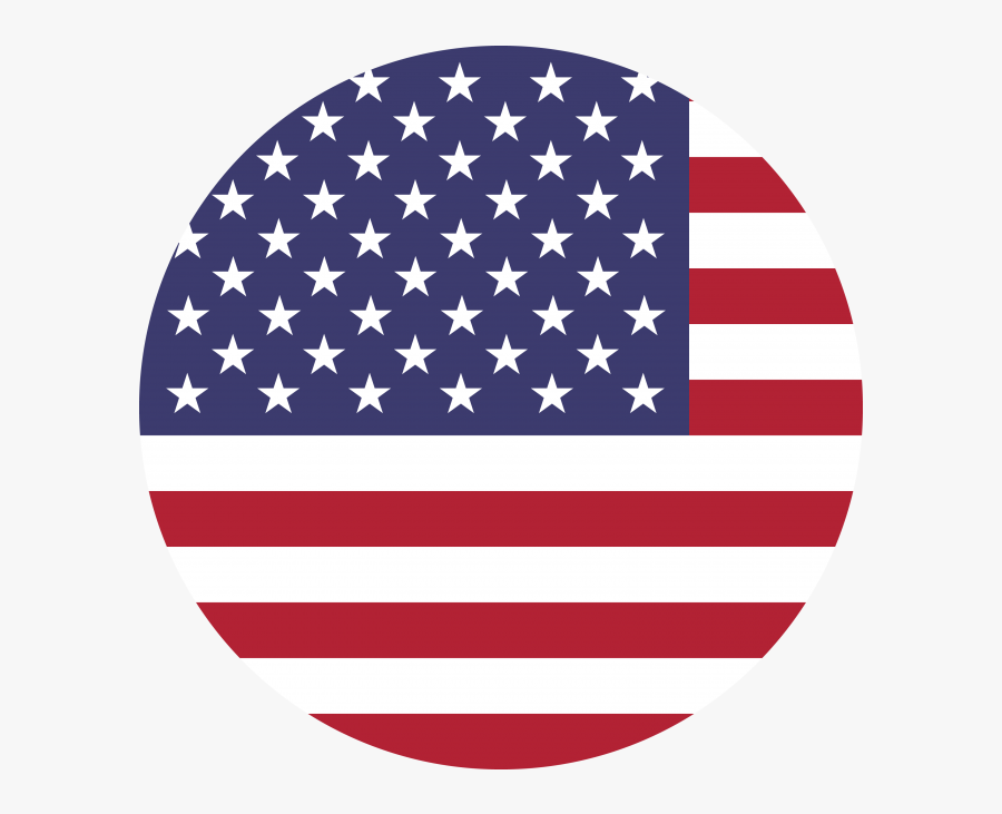 The United States Flag Round Png - Round Transparent Us Flag Icon, Transparent Clipart