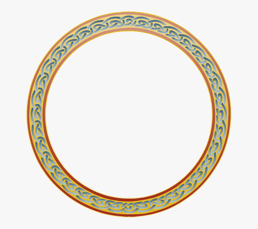 Celtic Knot Circle Border Free, Transparent Clipart