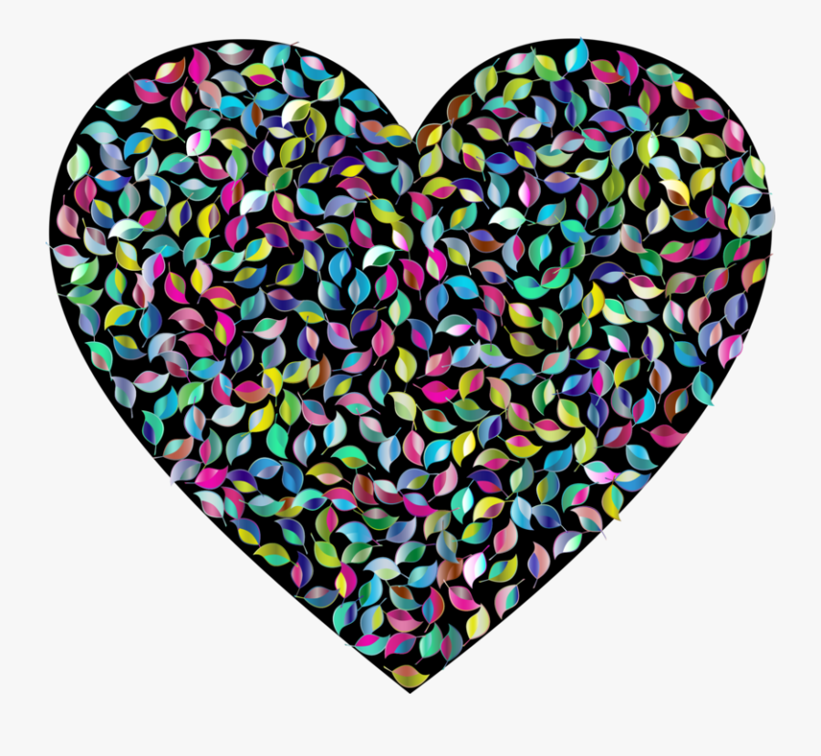 Heart,psychedelic Art,confectionery - Clip Art, Transparent Clipart