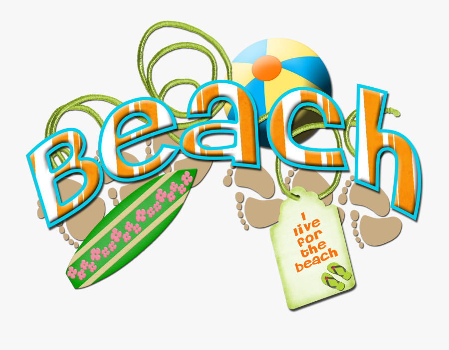 Word Art Png - Beach Word Art Png, Transparent Clipart