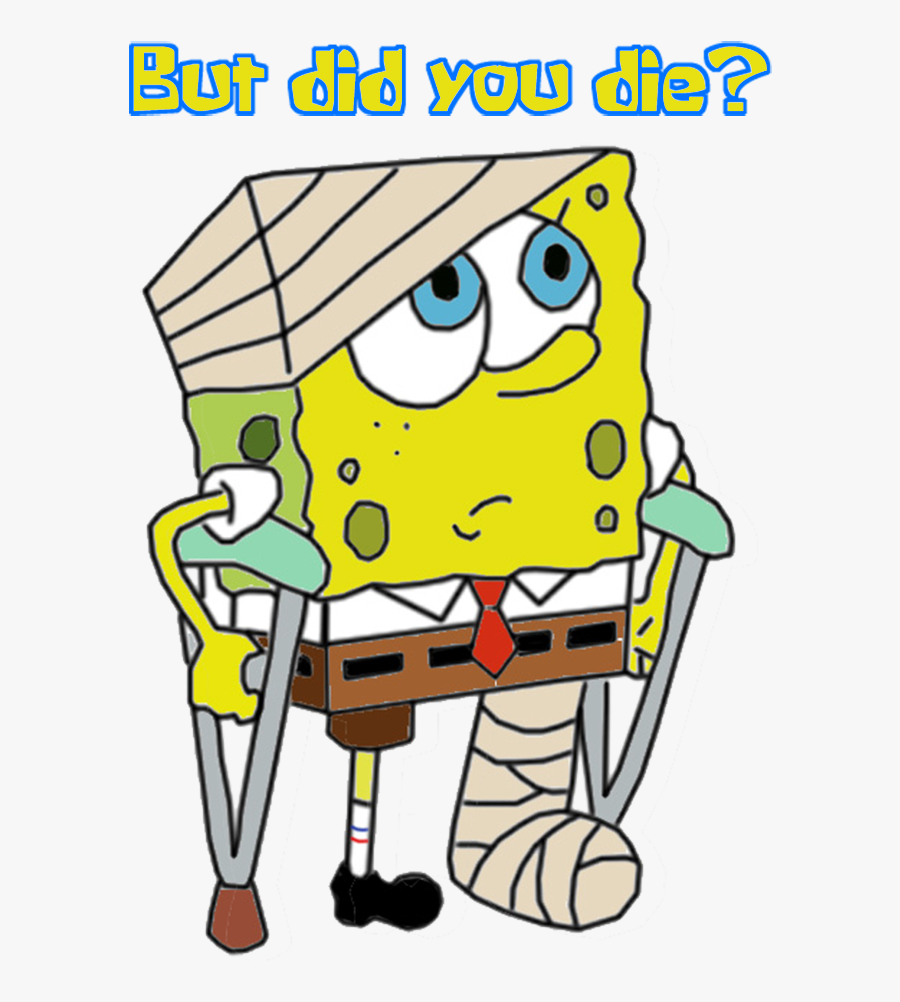 Transparent Spongebob Boi Png - Spongebob Breaks His Leg, Transparent Clipart