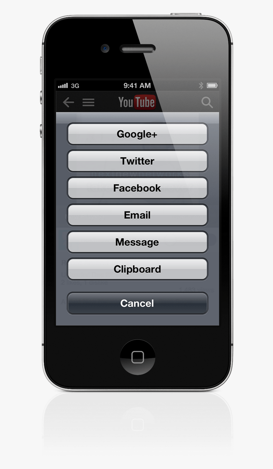 New Youtube For And - Iphone 4, Transparent Clipart