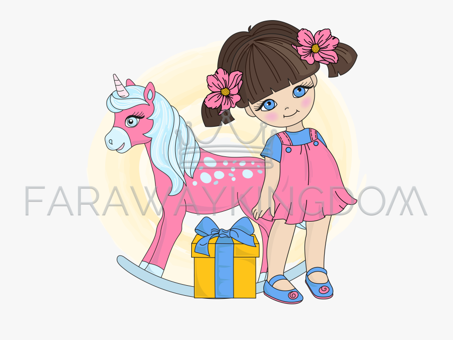 Transparent Cartoon Unicorn Png, Transparent Clipart