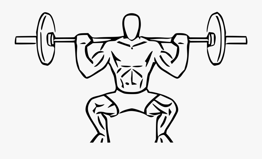 Wide Stance Squat, Transparent Clipart