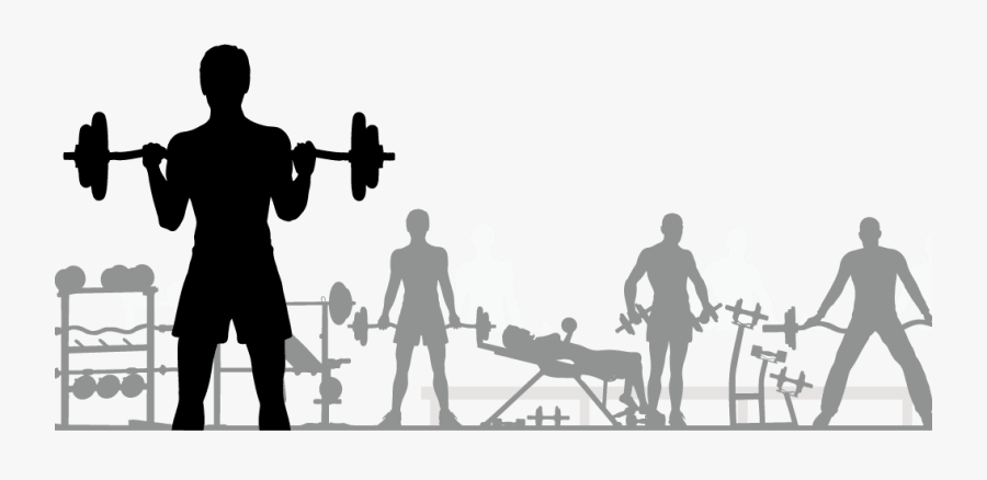 Fitness Gym Silhouette Png, Transparent Clipart