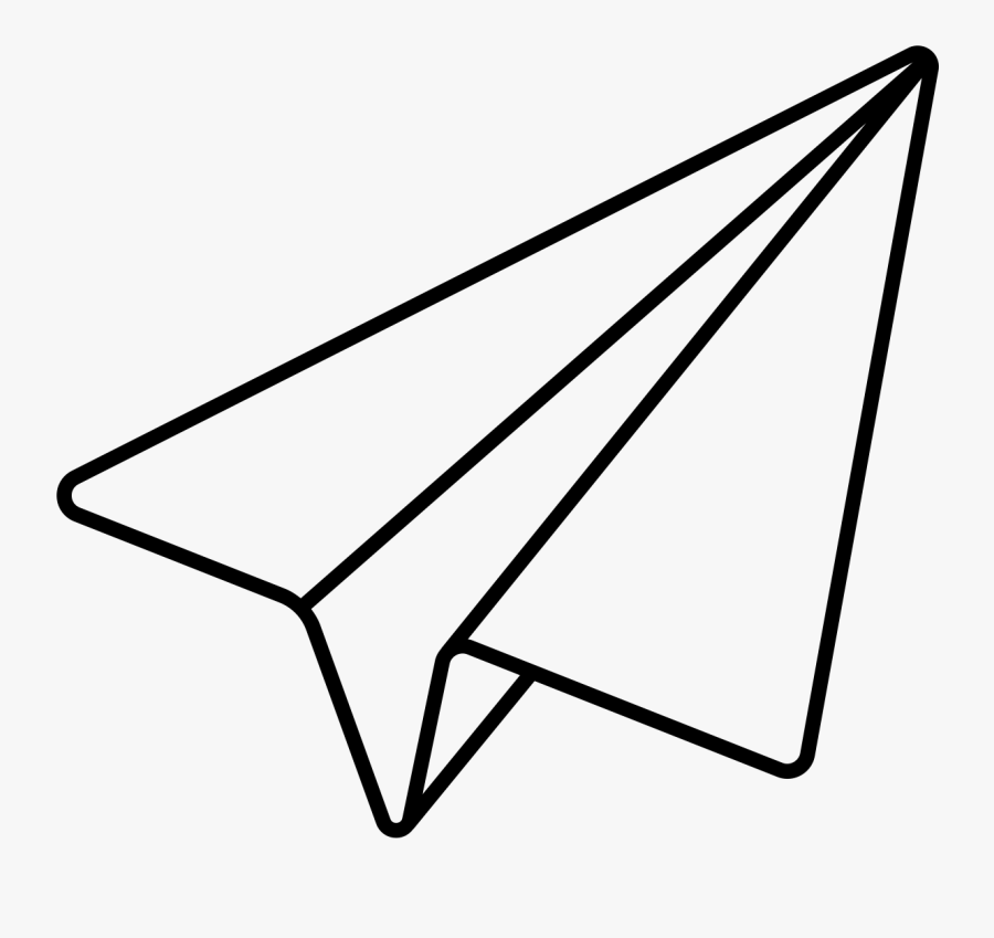 Noun Paper Plane - Paper Airplane Drawing, Transparent Clipart