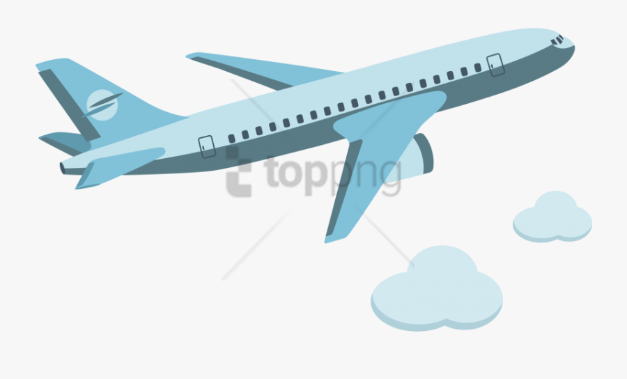 Paper Airplane Clipart Side View - Cartoon Transparent Background Airplane, Transparent Clipart