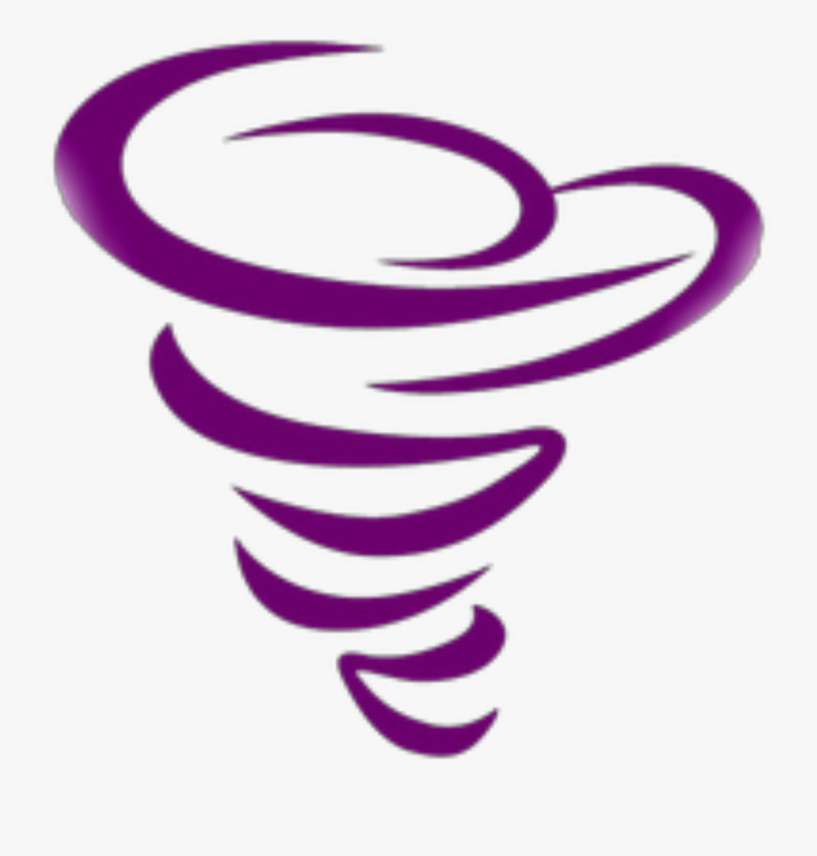 Tornado Clipart Purple - Purple Tornado Clip Art, Transparent Clipart