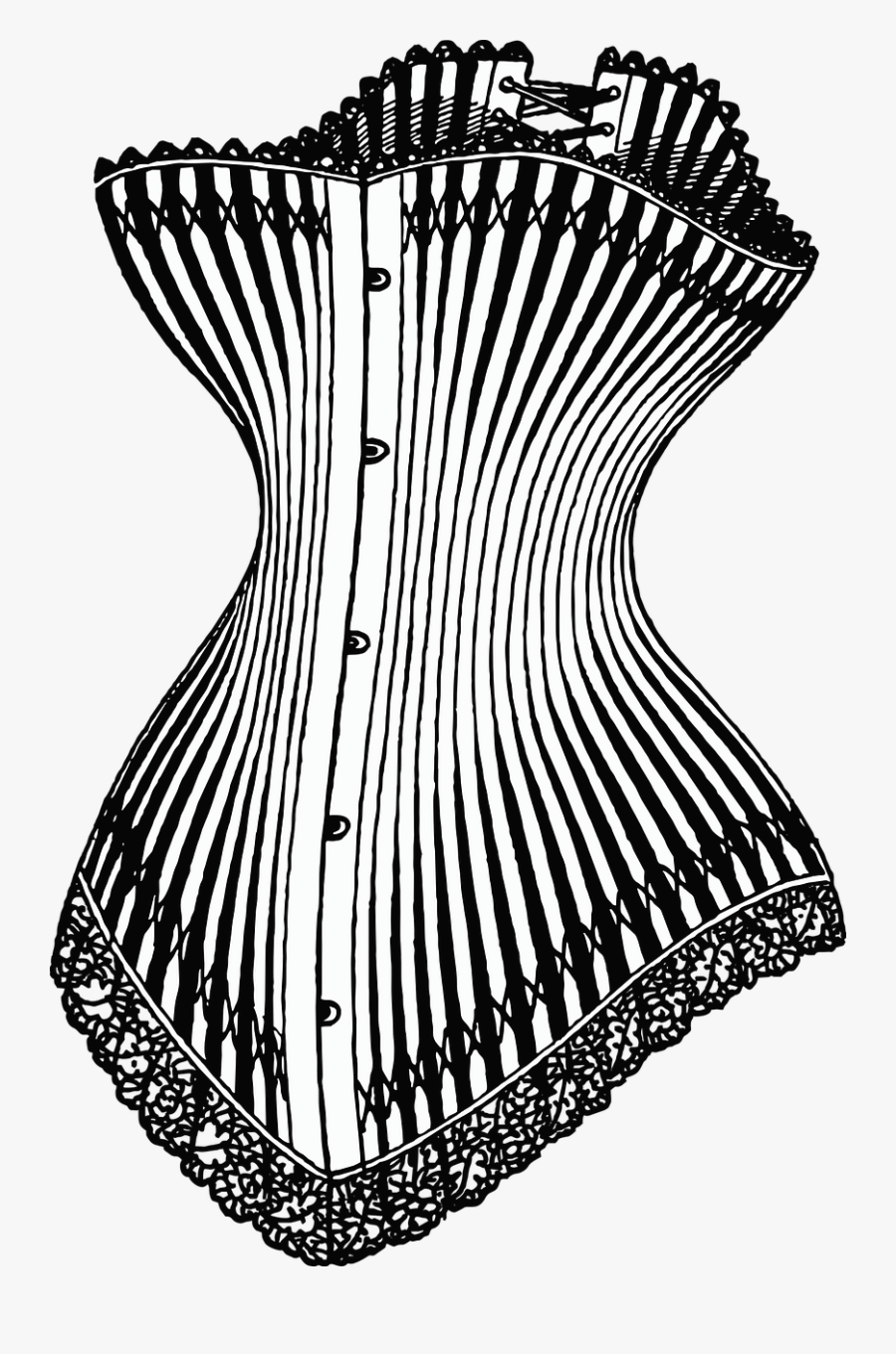 Corset Lace Underwear Free Photo - Corset Definition, Transparent Clipart