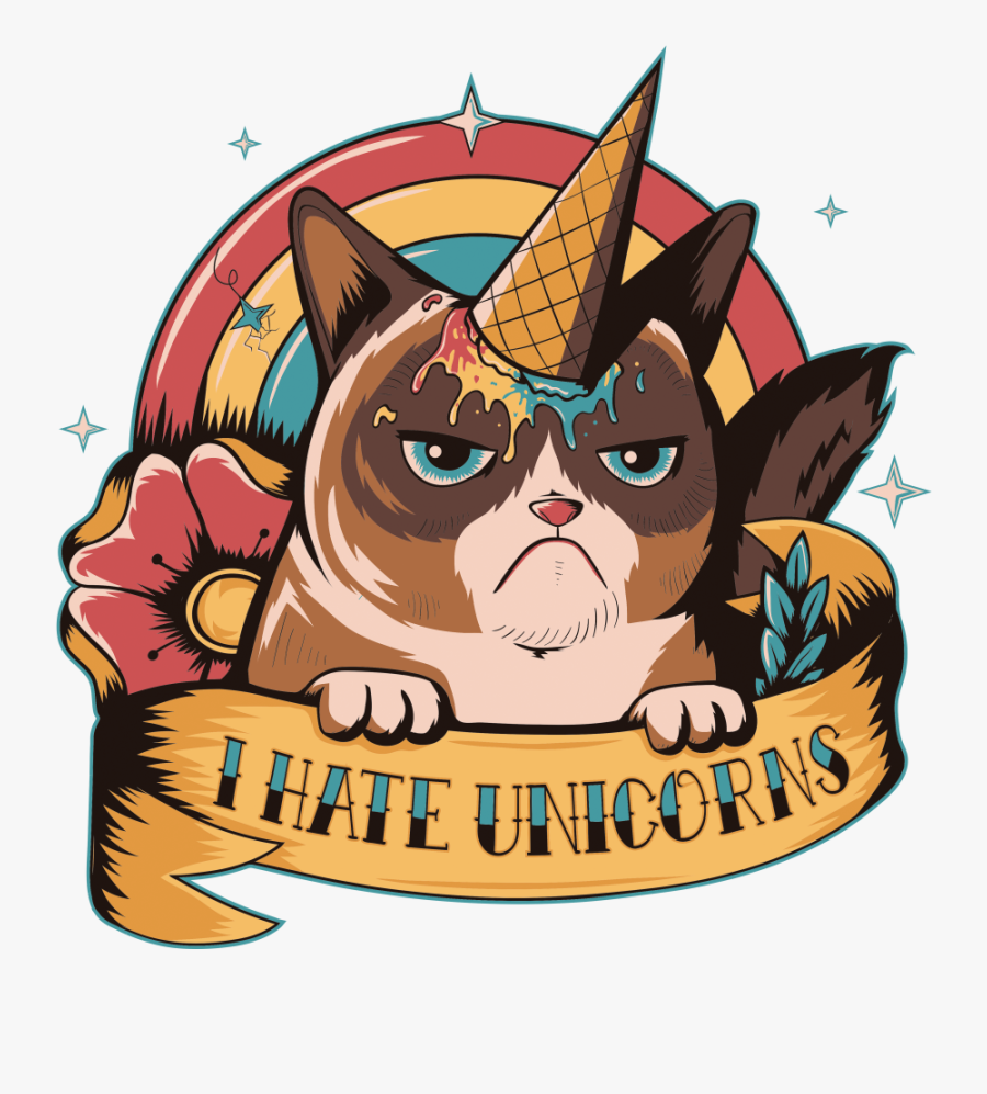 Cat Ice Cream Tattoo, Transparent Clipart