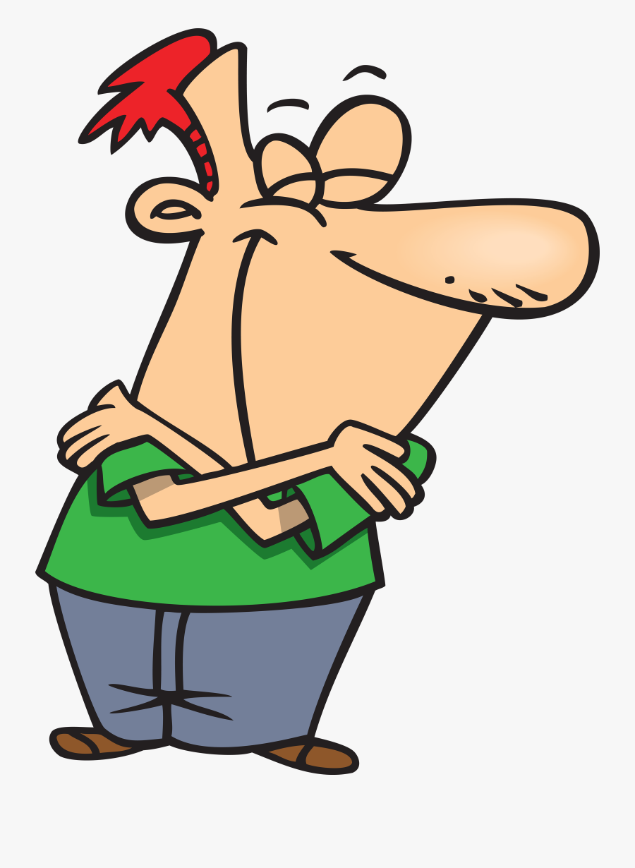 Man Hugging Himself Cartoon, Transparent Clipart