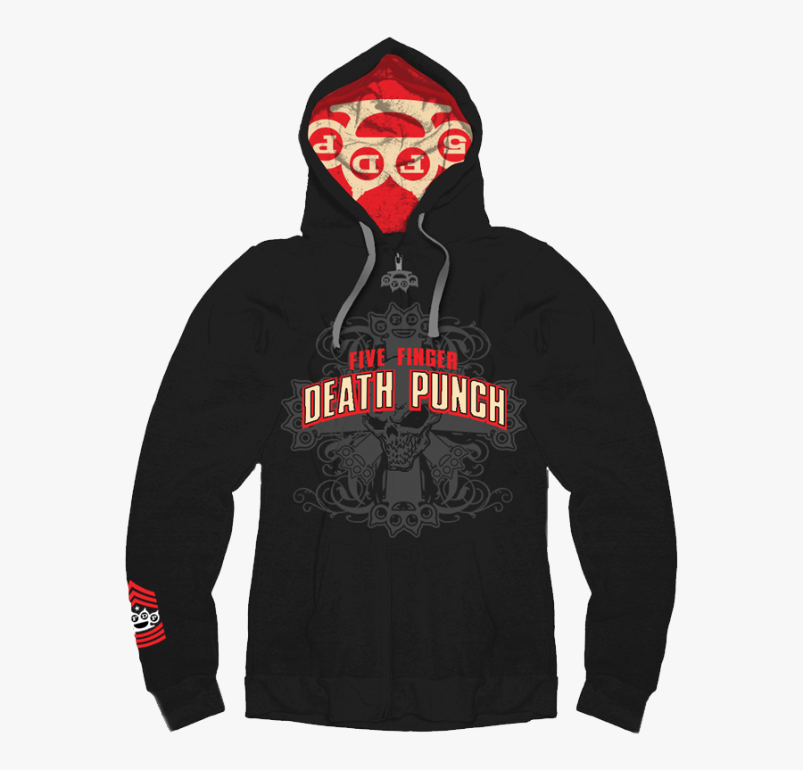 Zombie Kill Cut And Sew Hoodie - Five Finger Death Punch Apparel, Transparent Clipart