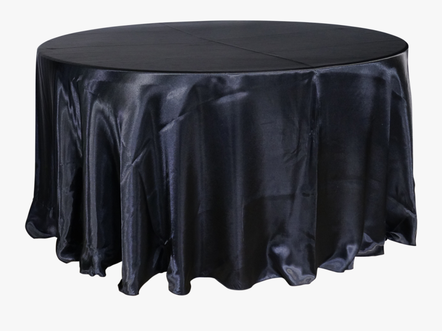 Clip Art Economy Shiny Satin Round - Round Table Black Linen Png, Transparent Clipart