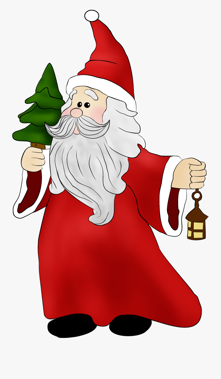 Santa Clipart Vintage - Santa Weihnachten Clipart Weihnachtsmann, Transparent Clipart