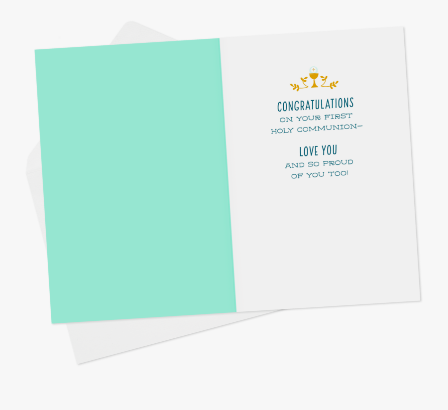 A Special Day For A Special Boy First Communion Card - Paper, Transparent Clipart