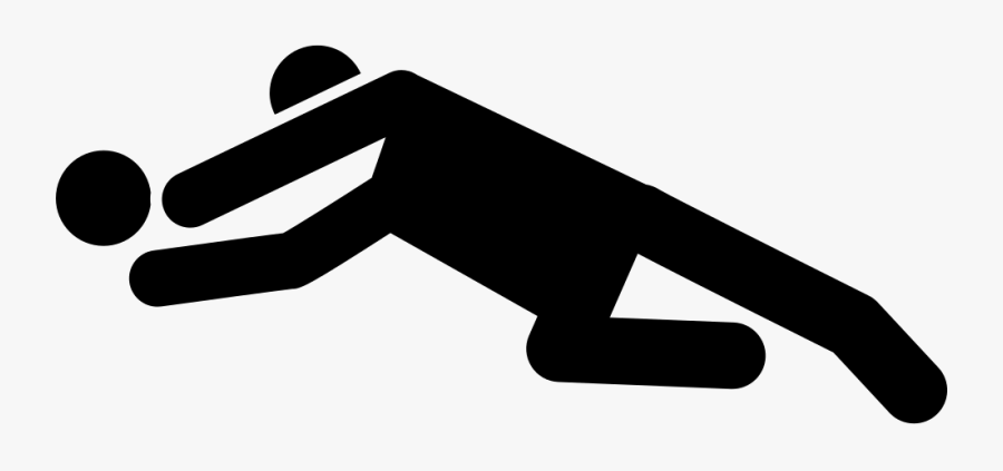 Goalkeeper Catching The Ball - Goalkeeper Icon Png, Transparent Clipart