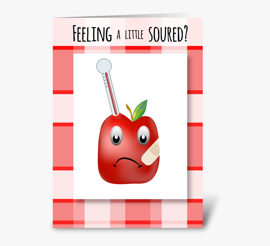 Get Well Greeting Card - Cartoon, Transparent Clipart