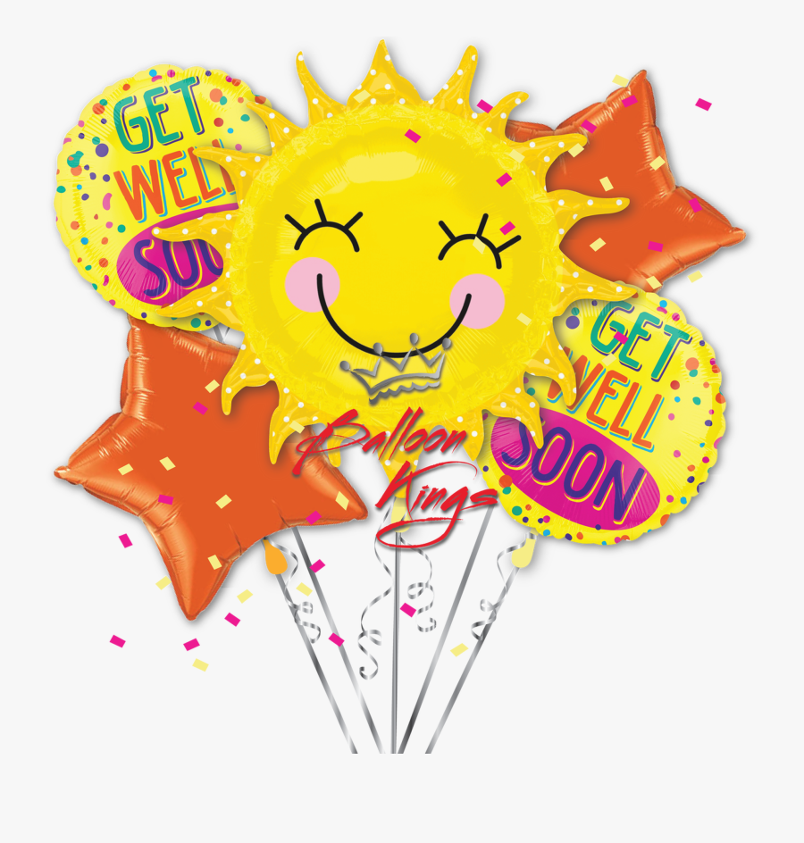 Get Well Sunshine Bouquet, Transparent Clipart