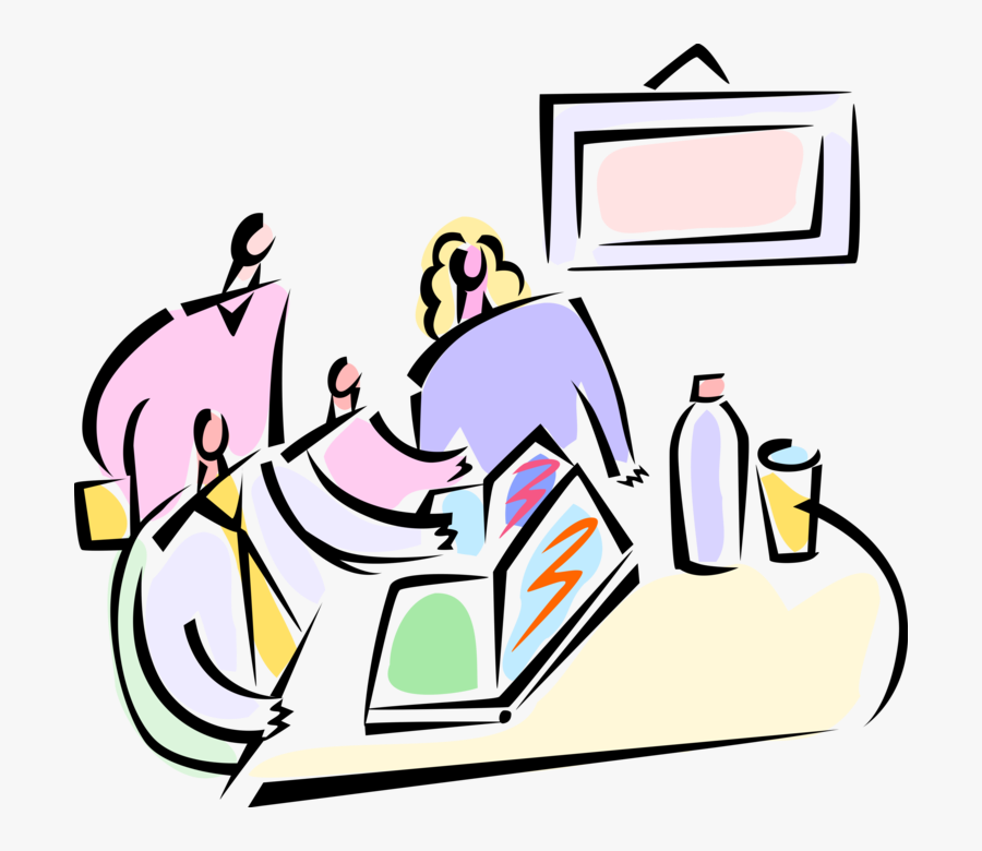 Vector Illustration Of Business Associates In Boardroom, Transparent Clipart