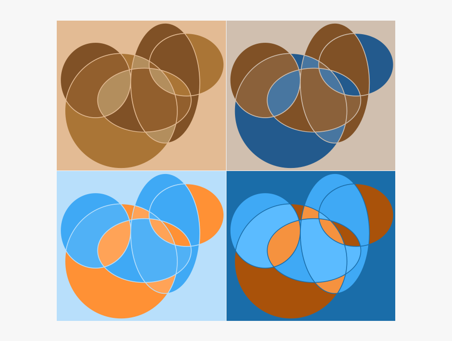 Circle Compositions, Transparent Clipart