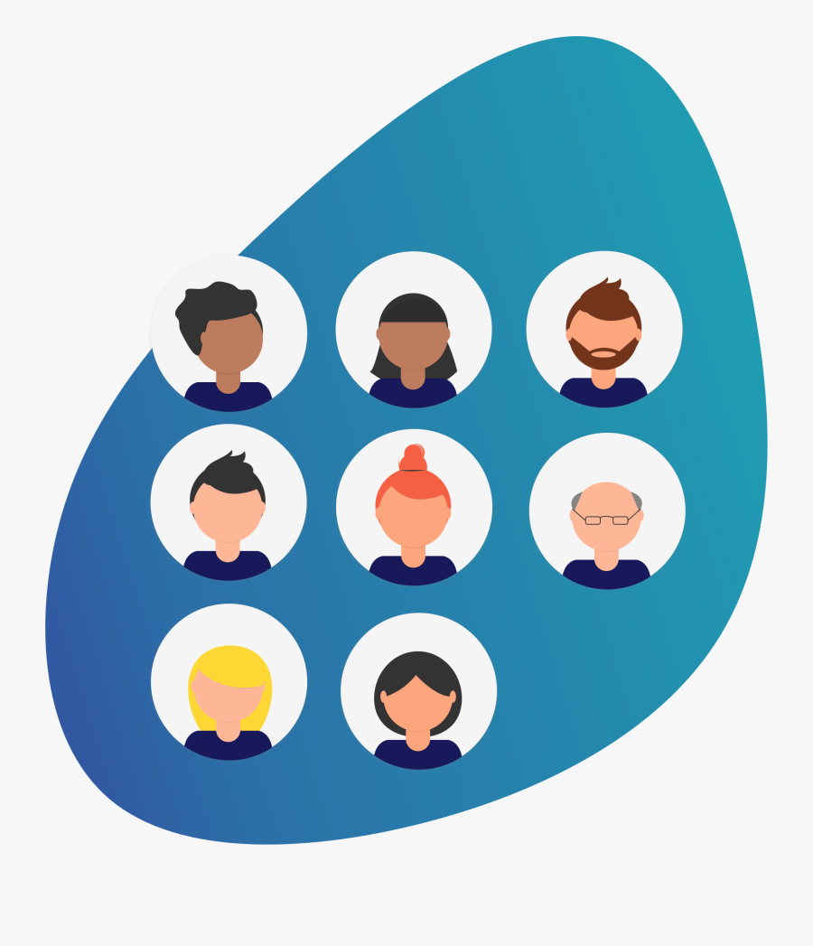 Personas Illustration Marketing, Transparent Clipart