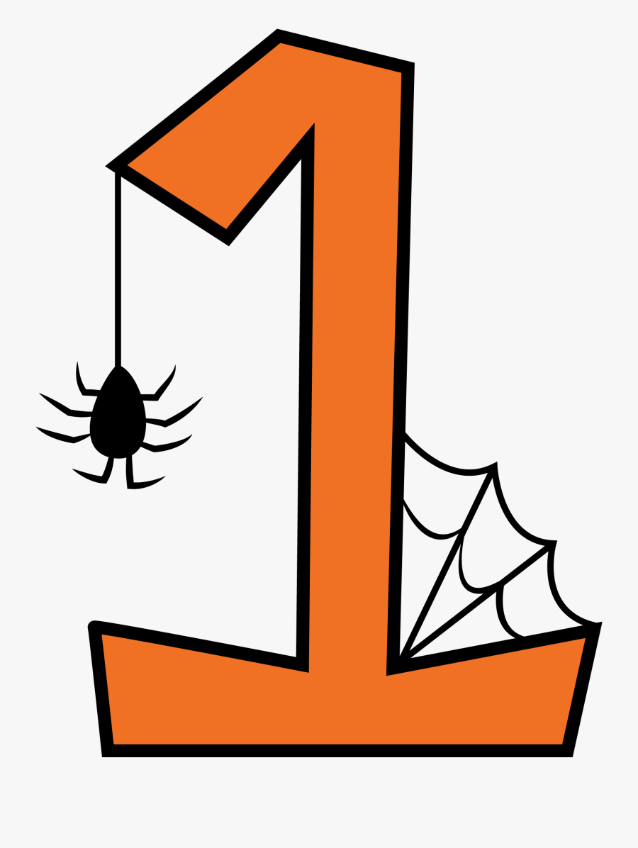 Spooky Clipart Symbol - Spooky Numbers 1 10, Transparent Clipart