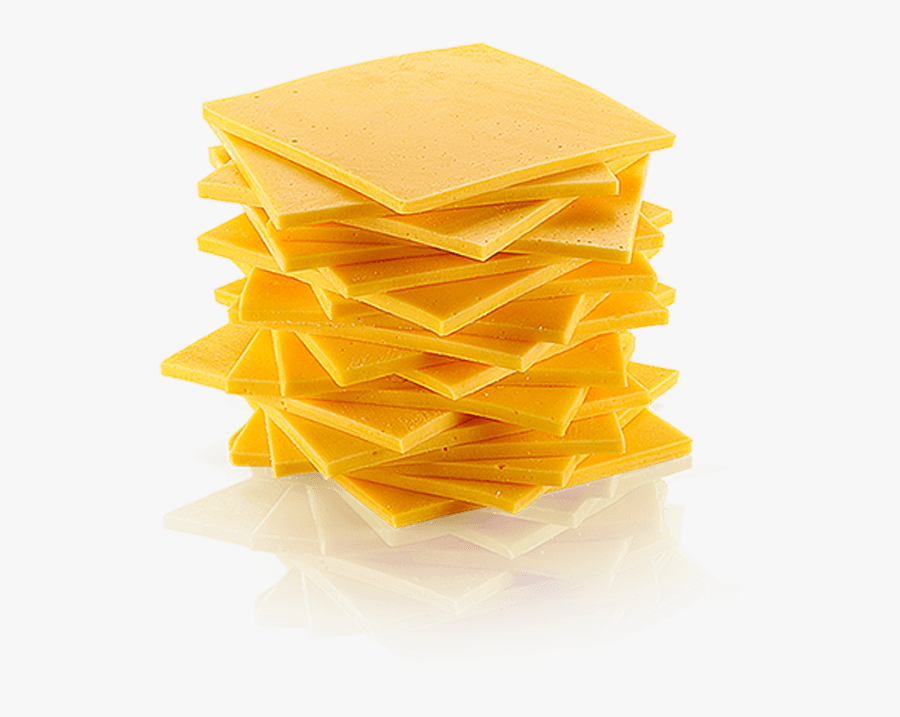 Cheese Cheddar Stack - Cheddar Cheese Slices Png, Transparent Clipart