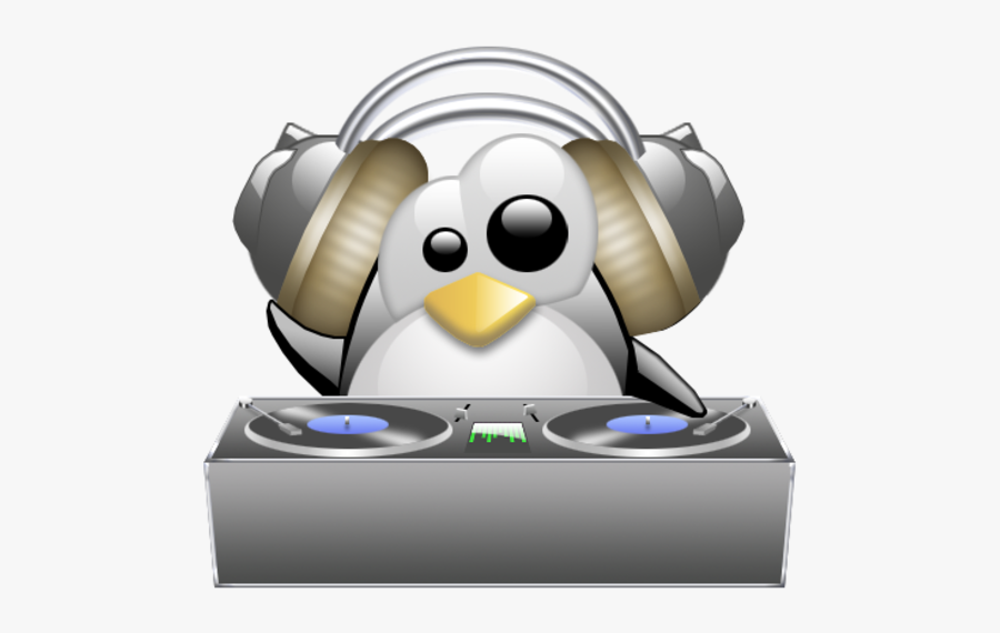 Tux Dj, Transparent Clipart