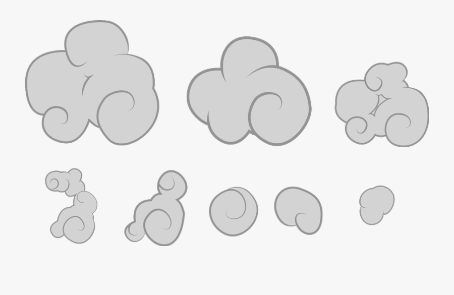 Dust Particles Clipart Cloud - Dust Cloud Cartoon Png, Transparent Clipart