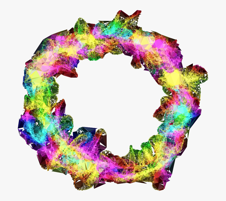 Low Poly Prismatic Particle Explosion No Background - Portable Network Graphics, Transparent Clipart