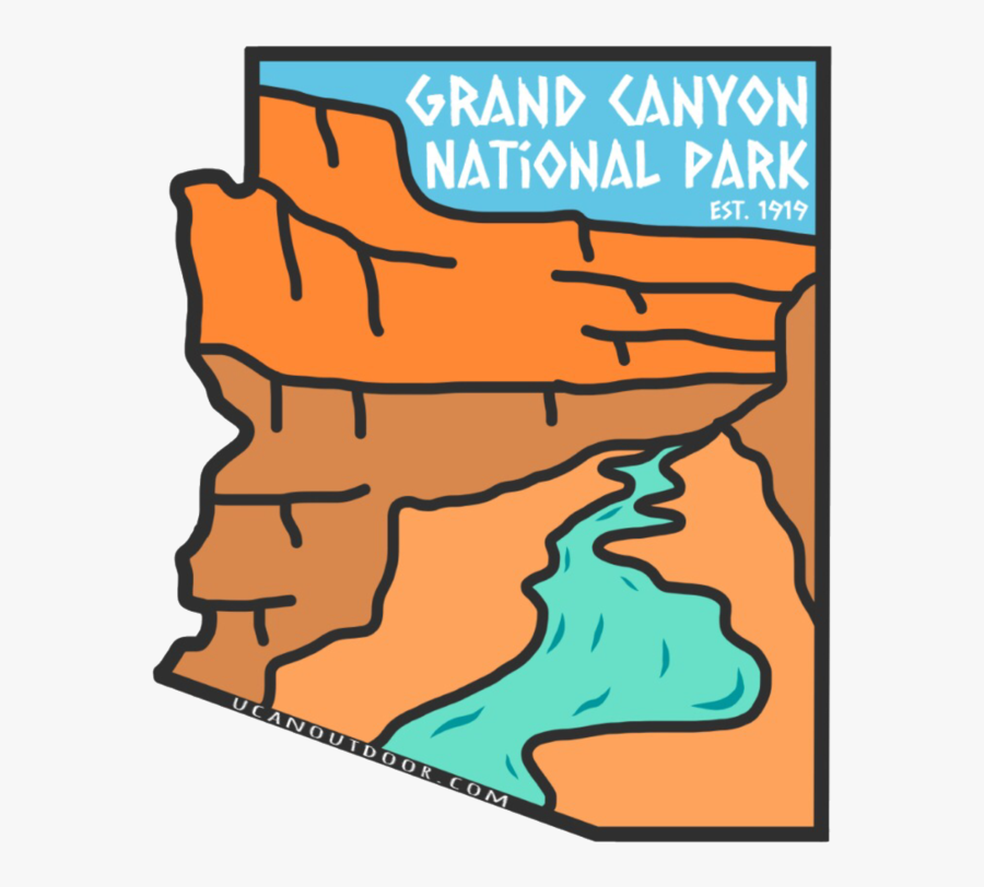 Grand Canyon National Park Sticker , Transparent Cartoons, Transparent Clipart