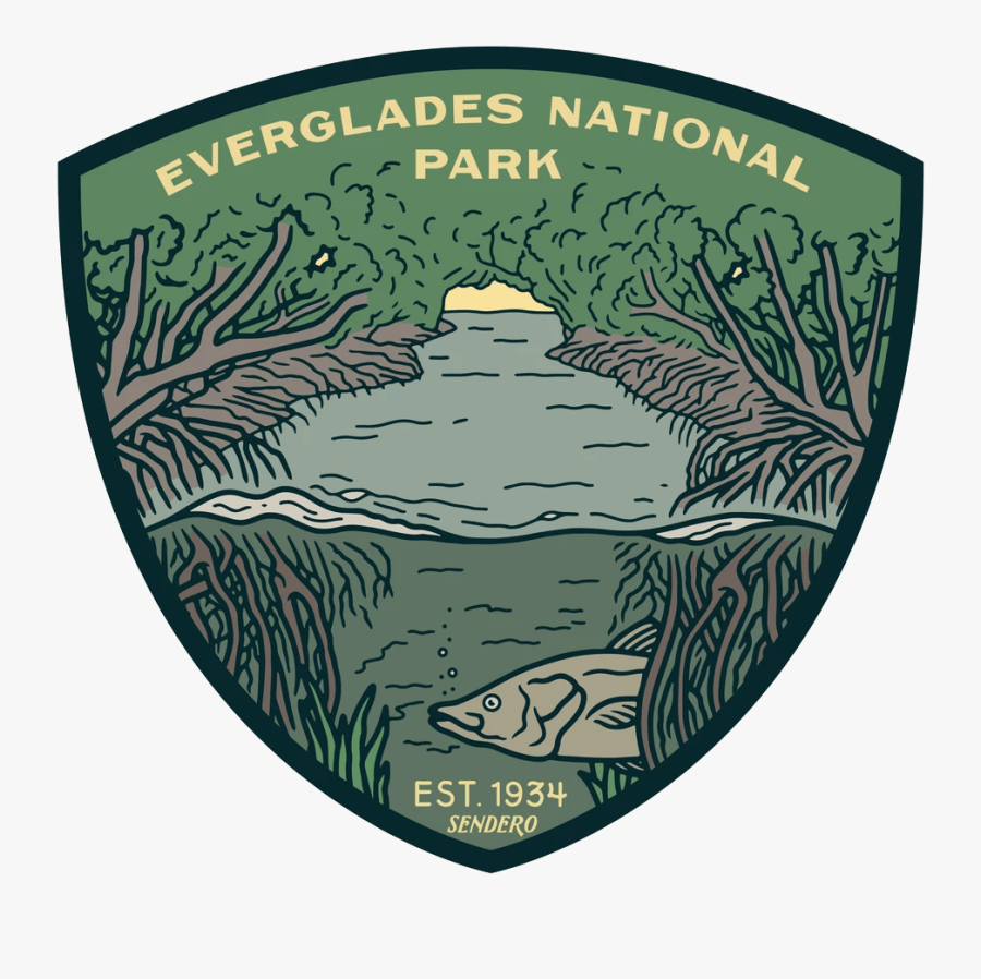 Sendero Everglades National Park Sticker - Everglades National Park Logo, Transparent Clipart