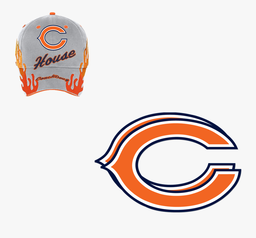 Pre Embroidered Sandwich Visor Otto Cap - Small Chicago Bears Logo, Transparent Clipart