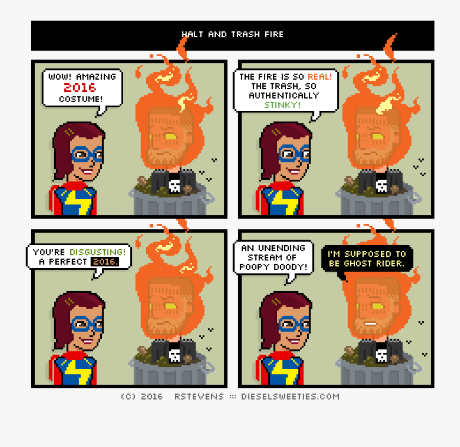 Transparent Stinky Trash Clipart - Trash Can Fire Costume, Transparent Clipart