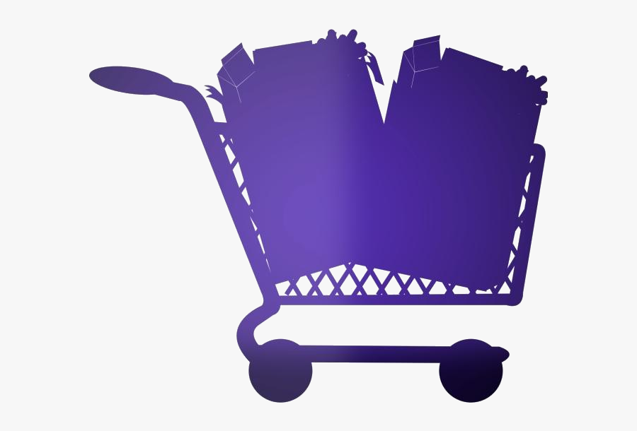 Transparent Cute Grocery Shopping Clipart, Cute Grocery - Shopping Cart, Transparent Clipart