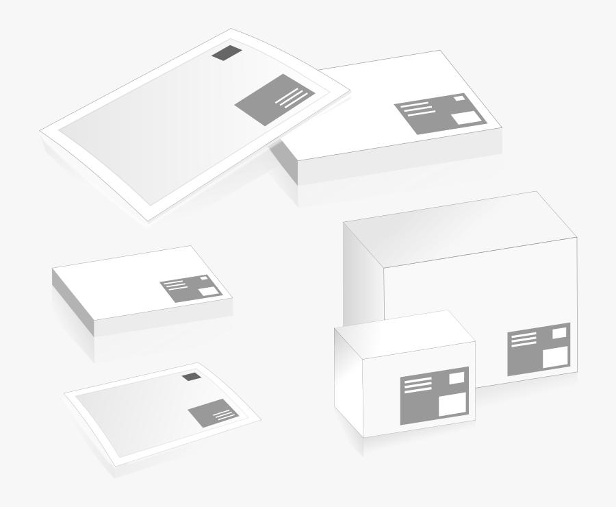Various Packages - Box, Transparent Clipart