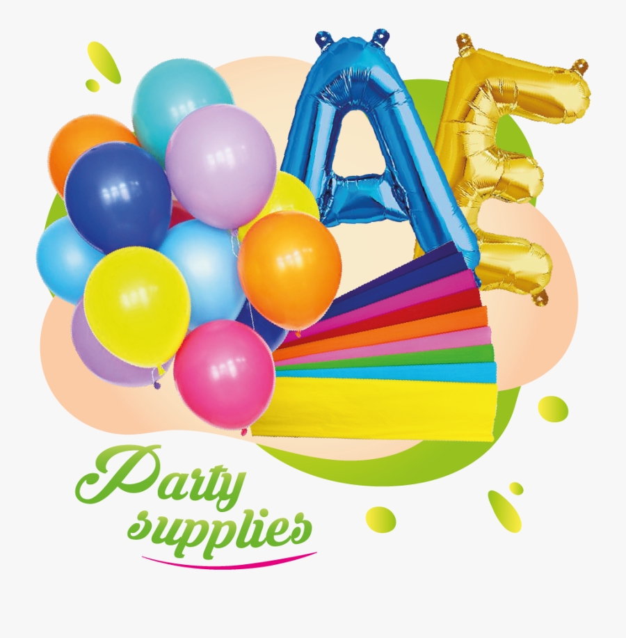 Party-supplies - Inflatable, Transparent Clipart