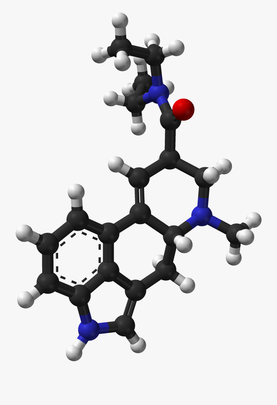 Lsd From Xtal And Spartan Pm3 3d Balls Web - Lysergic Acid Diethylamide, Transparent Clipart