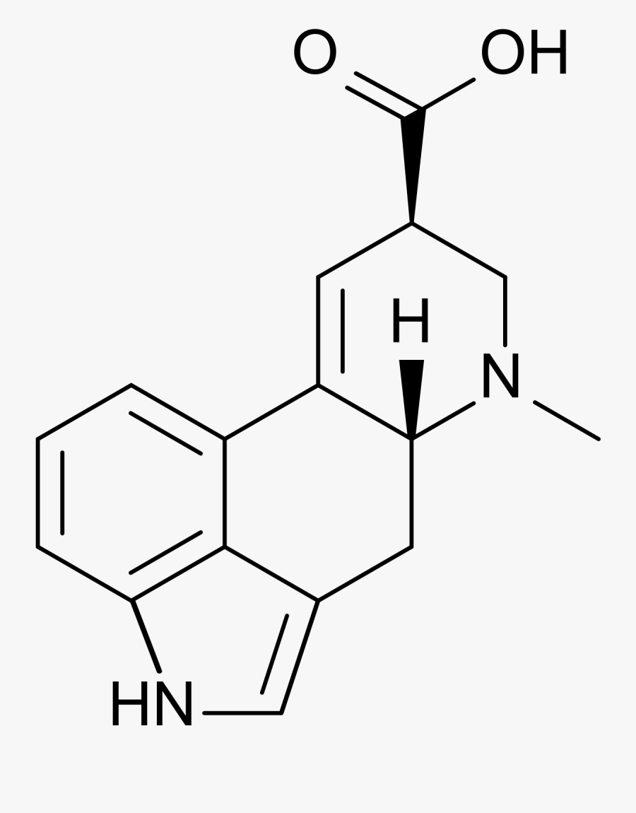 D Lysergic Acid, Transparent Clipart