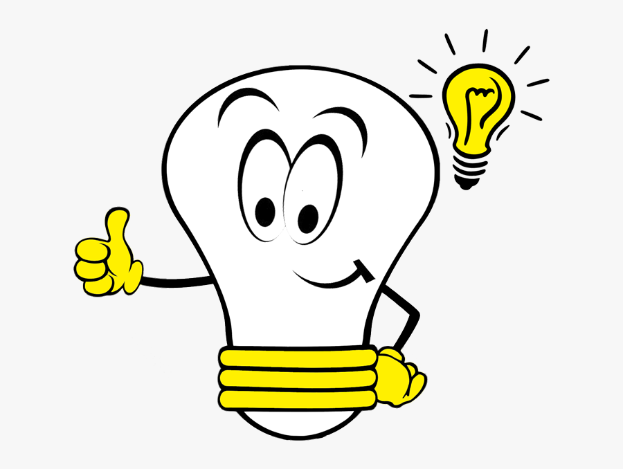 Bulb Clip Royalty Free - Light Bulb Cartoon Png, Transparent Clipart