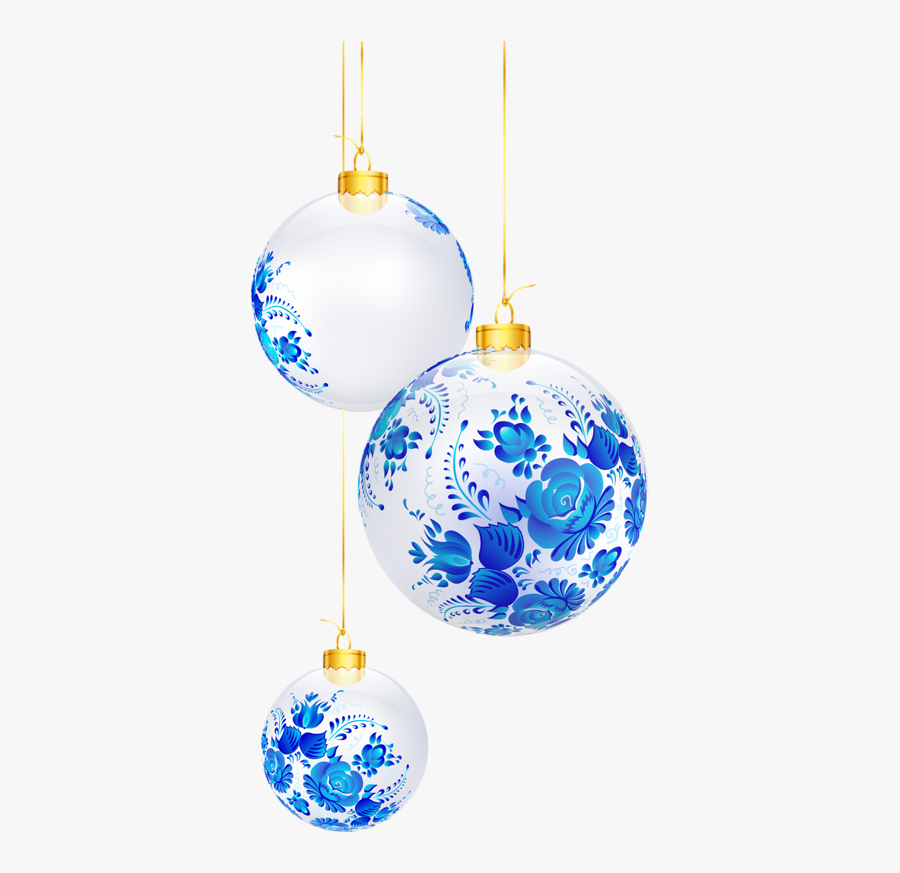 Transparent Cloche Clipart - Navidad Blanca Y Azul, Transparent Clipart