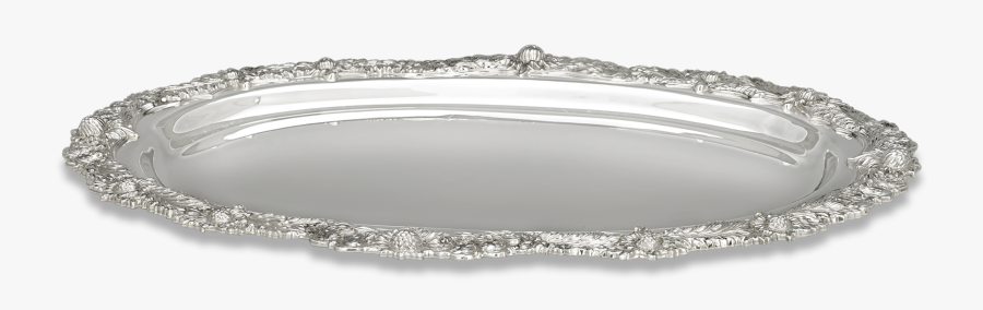 Silver Tray Png, Transparent Clipart