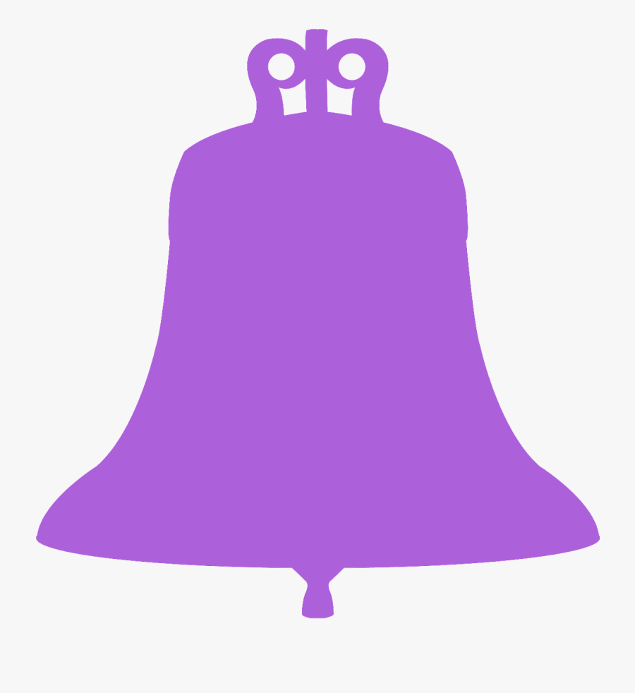 Silueta De Una Campana Navideña, Transparent Clipart