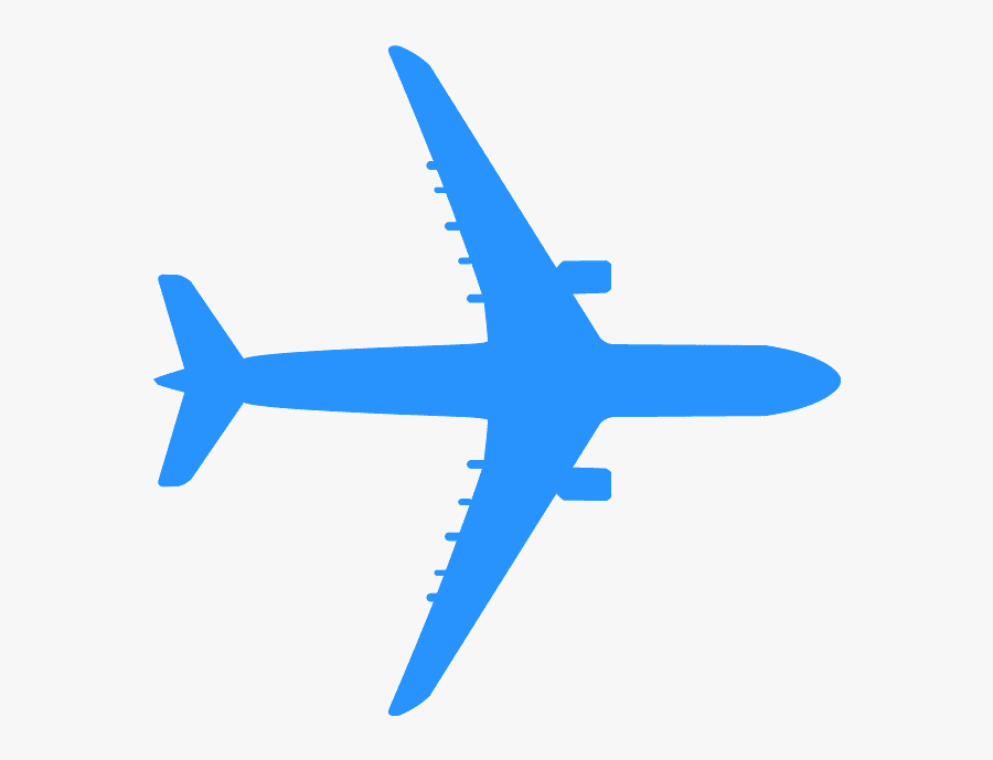 Plane From Above Png, Transparent Clipart