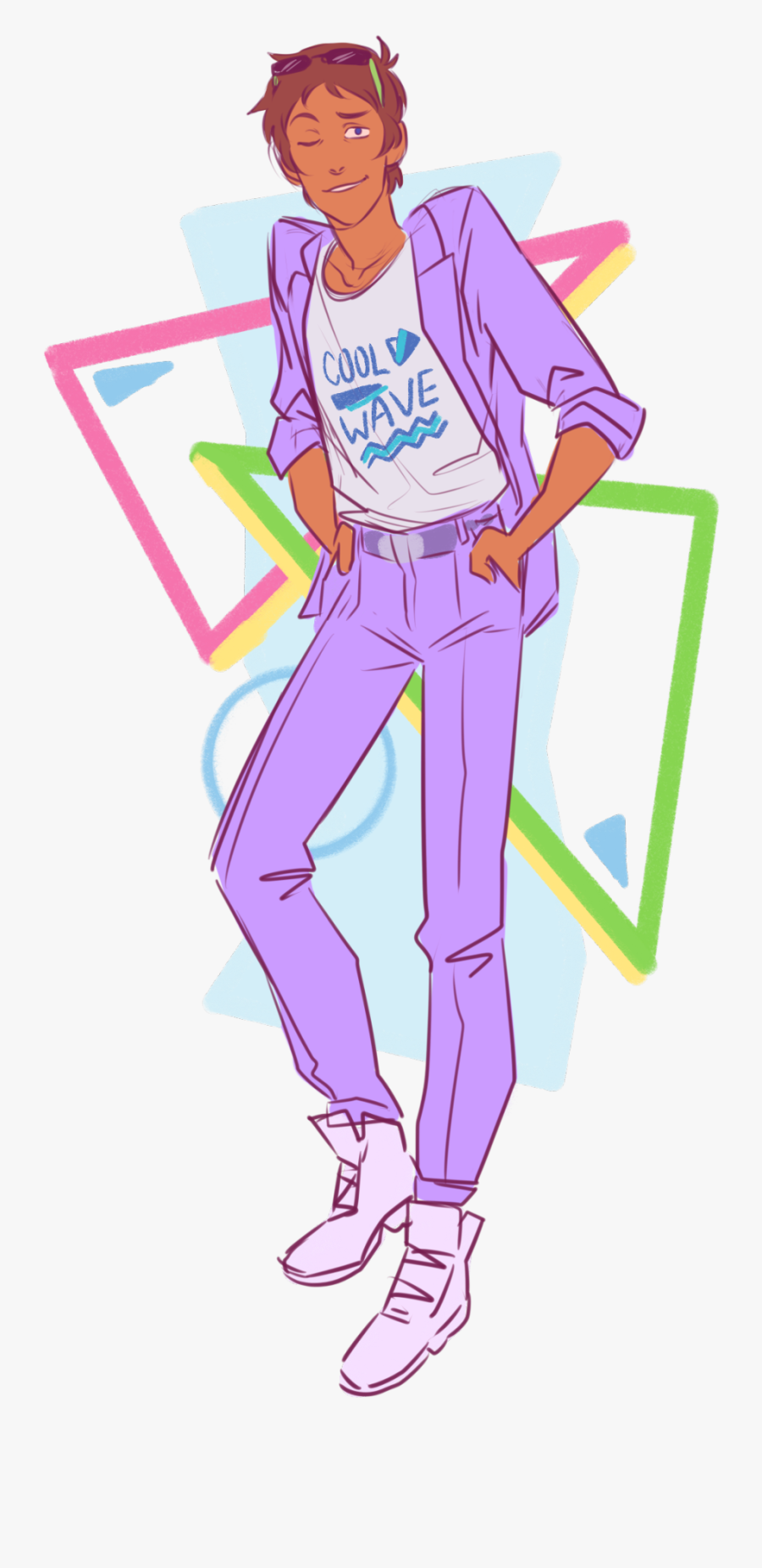 Transparent I Love The 80"s Clipart - 80s Clothes Drawing, Transparent Clipart