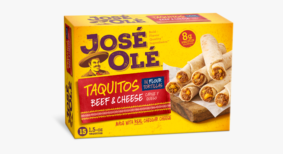 Chicken Taquitos Burritos Chimichangas - Jose Ole Beef And Cheese Taquitos, Transparent Clipart