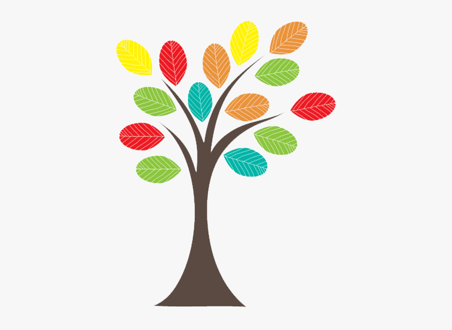 Tree Clipart Color Leaves, Transparent Clipart