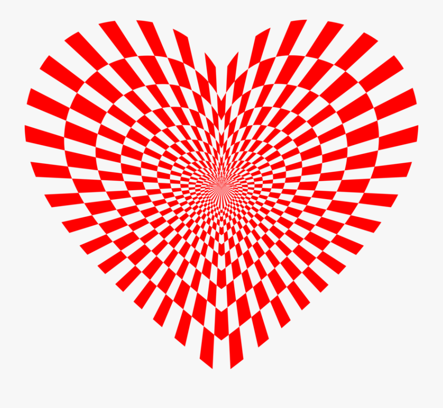 Black And White Drawn Optical Illusion, Transparent Clipart